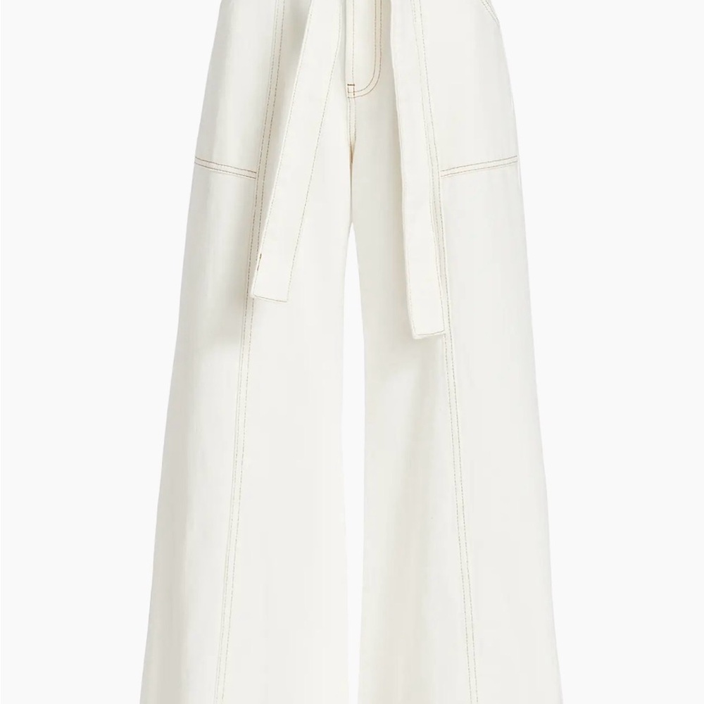 Farm Rio
Belted Wide-Leg Twill Pants - Picture 2 of 14